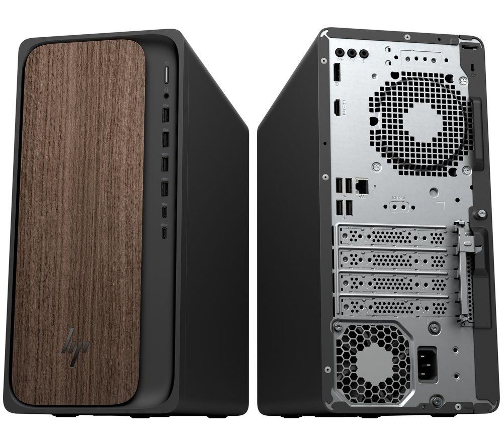 HP OmniDesk M03-0009na AI Desktop PC - Intel&reg; Core&trade; Ultra 7, 512 GB SSD, Dark Wood image number 6 of 6