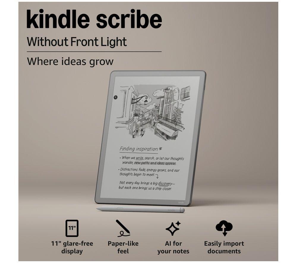AMAZON Kindle Scribe without Front Light (2026) 11" eReader - Premium Pen, 16 GB, Black image number 2 of 8