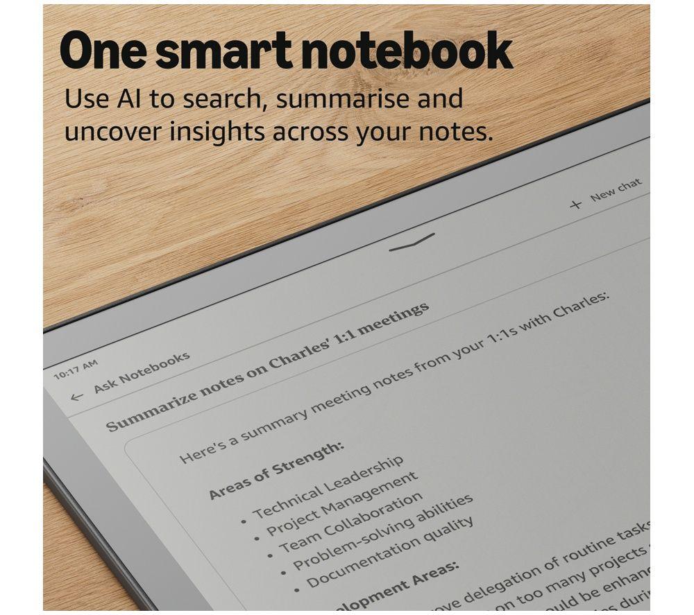 AMAZON Kindle Scribe without Front Light (2026) 11" eReader - Premium Pen, 16 GB, Black image number 5 of 8