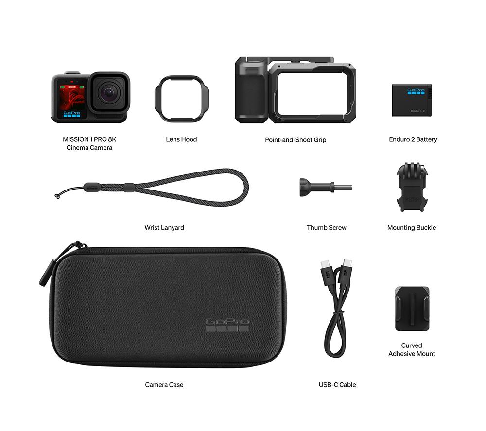 GOPRO MISSION 1 PRO 8K Action Camera Grip Edition - Black image number 15 of 18