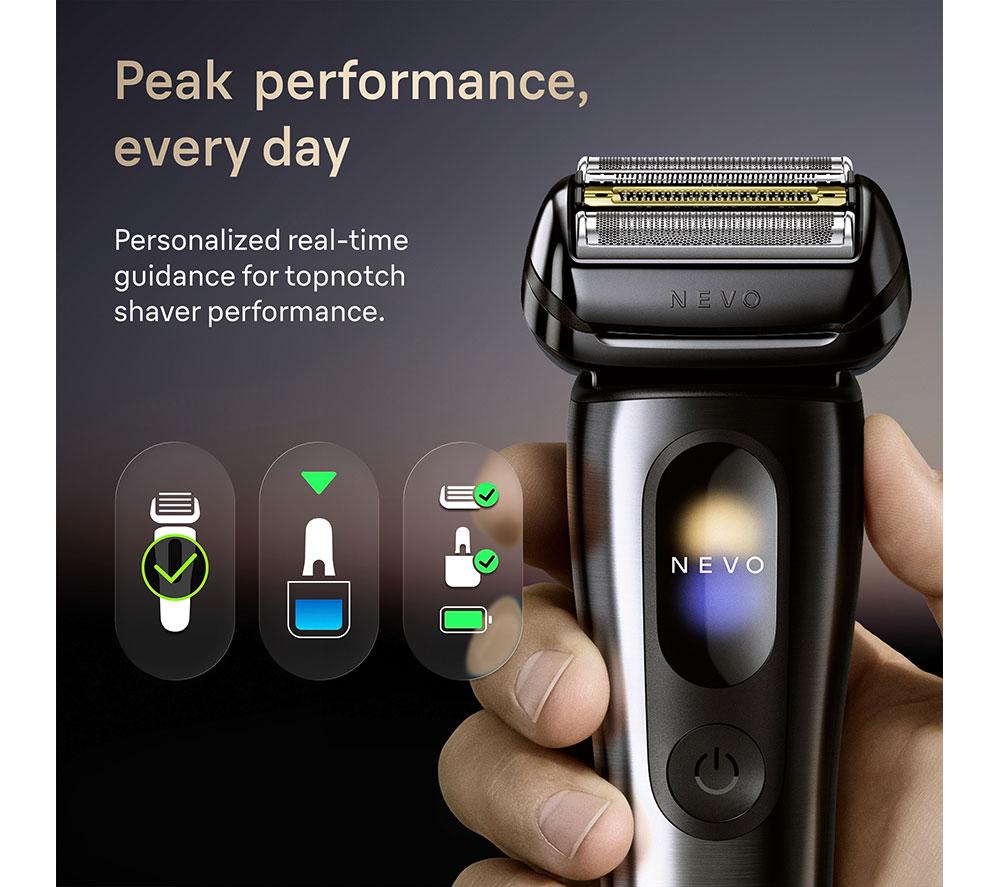 BRAUN NEVO17010C Electric Wet & Dry Foil Shaver - Black image number 7 of 11