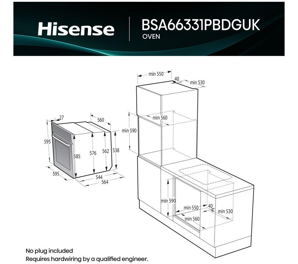 HISENSE Hi6 SE BSA66331ABDGUK Electric Steam Oven - Jet Black image number 14 of 18