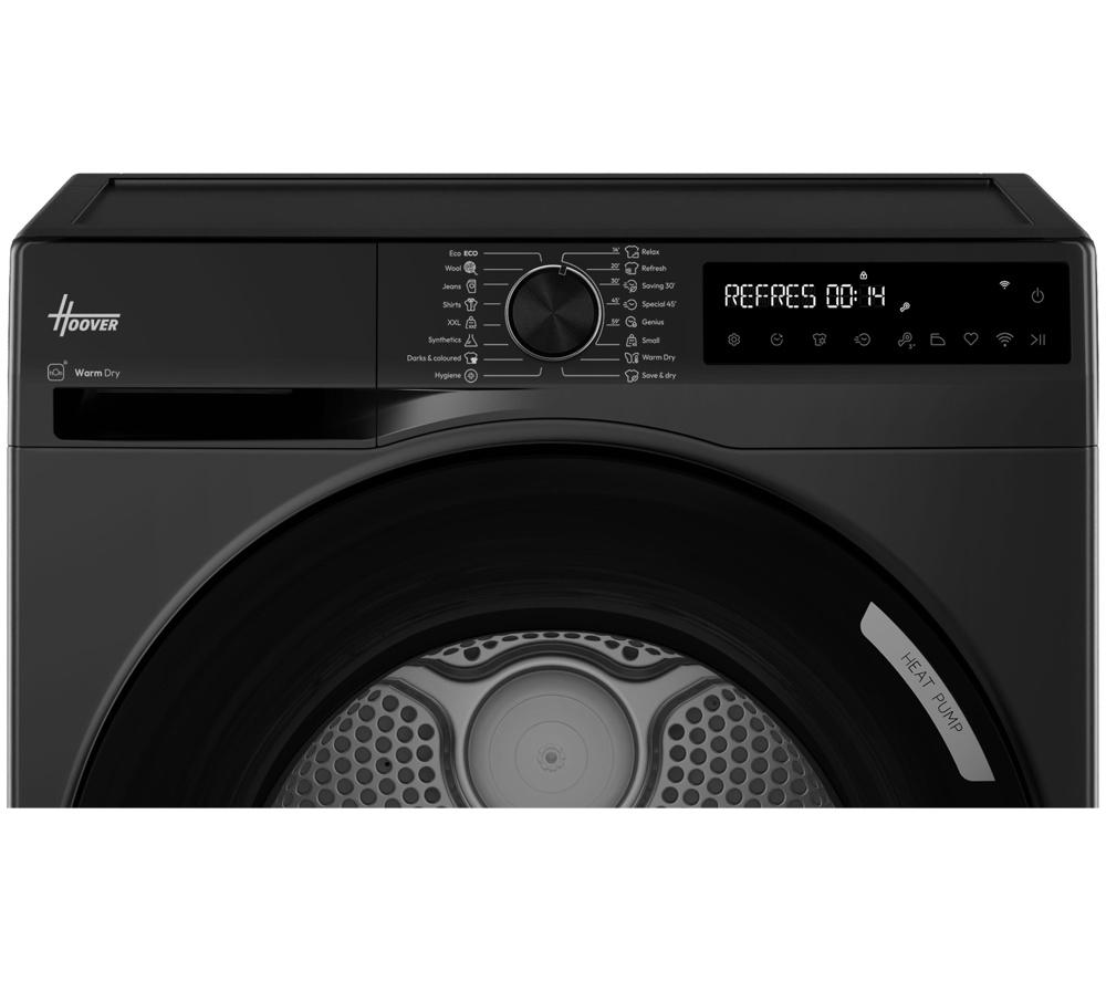 HOOVER Pro Dry Series 3 HBR 10N2BJX-80 WiFi-enabled 10 kg Heat Pump Tumble Dryer - Matte Black image number 4 of 11