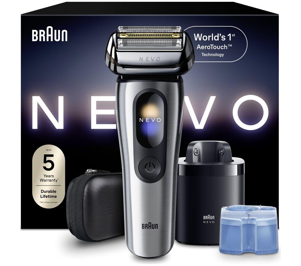 BRAUN NEVO15000C Electric Wet & Dry Foil Shaver - Silver