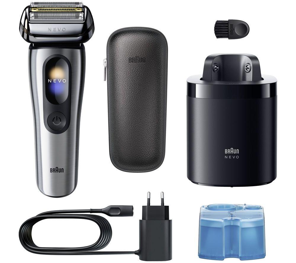 BRAUN NEVO15000C Electric Wet & Dry Foil Shaver - Silver image number 3 of 4