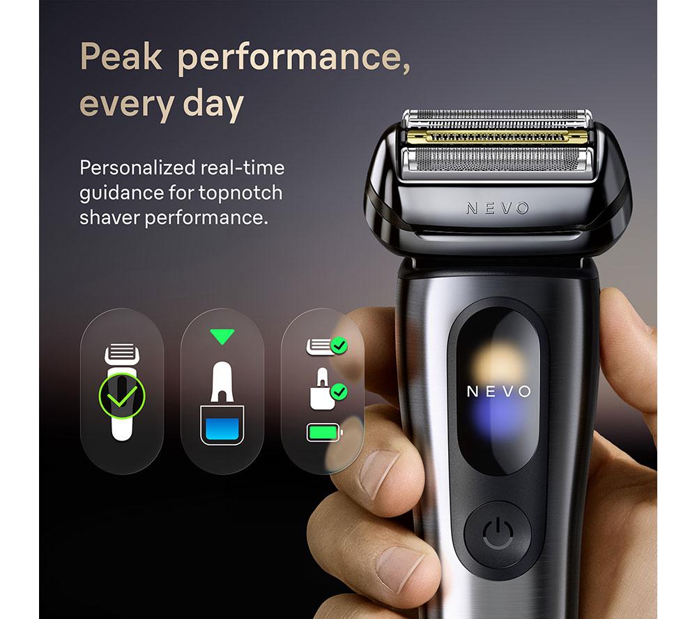 BRAUN NEVO15000C Electric Wet & Dry Foil Shaver - Silver image number 7 of 10
