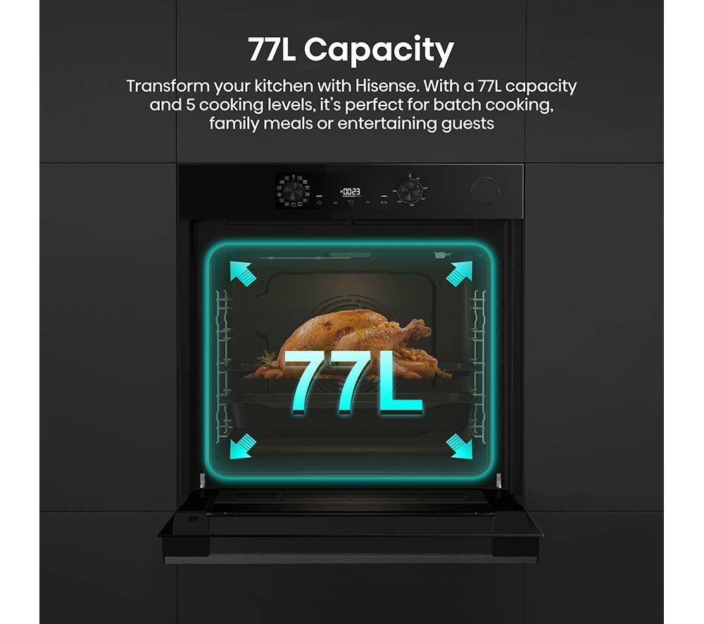 HISENSE Hi4 Steam Add Plus BSA66221ADBGUK Electric Steam Oven - Jet Black image number 6 of 19