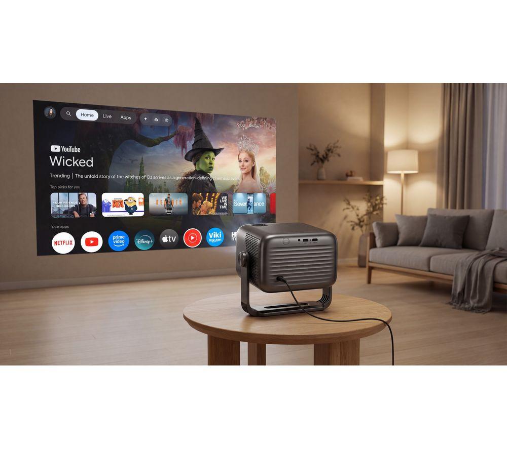 PHILIPS NeoPix NPX460/INT Smart Full HD Home Cinema Projector - Grey image number 2 of 6