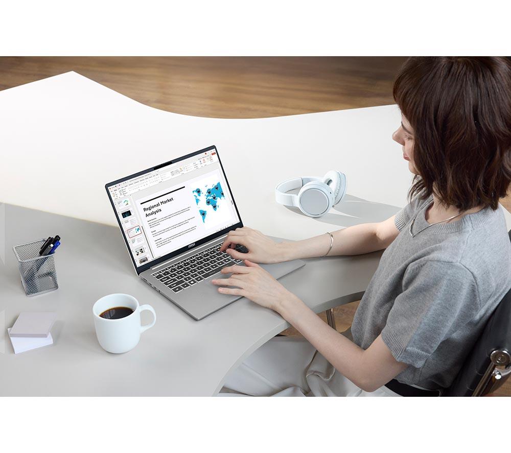 MSI Modern 14S G3MG-022UK 14" Laptop - Intel&reg; Core&trade; 5, 512 GB SSD, Silver image number 5 of 6