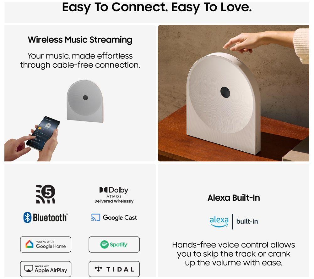 SAMSUNG Music Studio 5 HW-LS51H/XU Wireless Multi-room Speaker - White image number 4 of 8