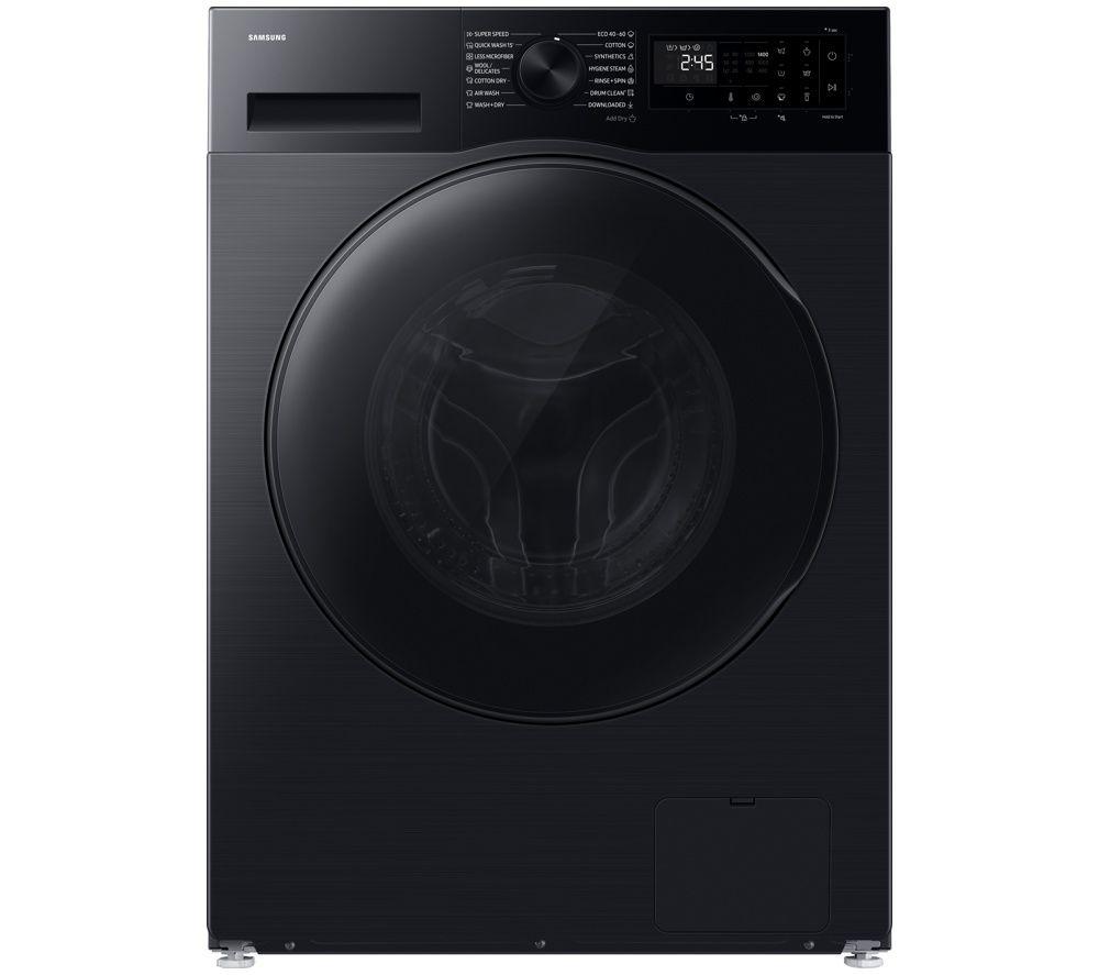 Samsung Series 5 Ai Energy Wd90hg5u34bbeu Wifi-Enabled 9 Kg Washer Dryer - Black, Black