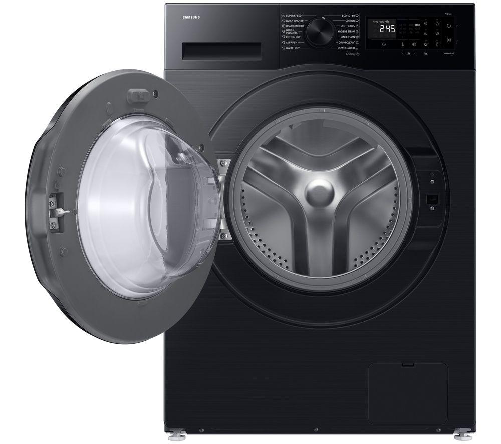 SAMSUNG Series 5 AI Energy WD90HG5U34BBEU WiFi-enabled 9 kg Washer Dryer - Black image number 2 of 9
