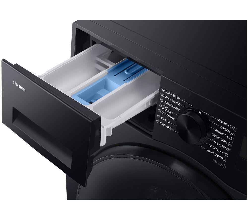 SAMSUNG Series 5 AI Energy WD90HG5U34BBEU WiFi-enabled 9 kg Washer Dryer - Black image number 7 of 9