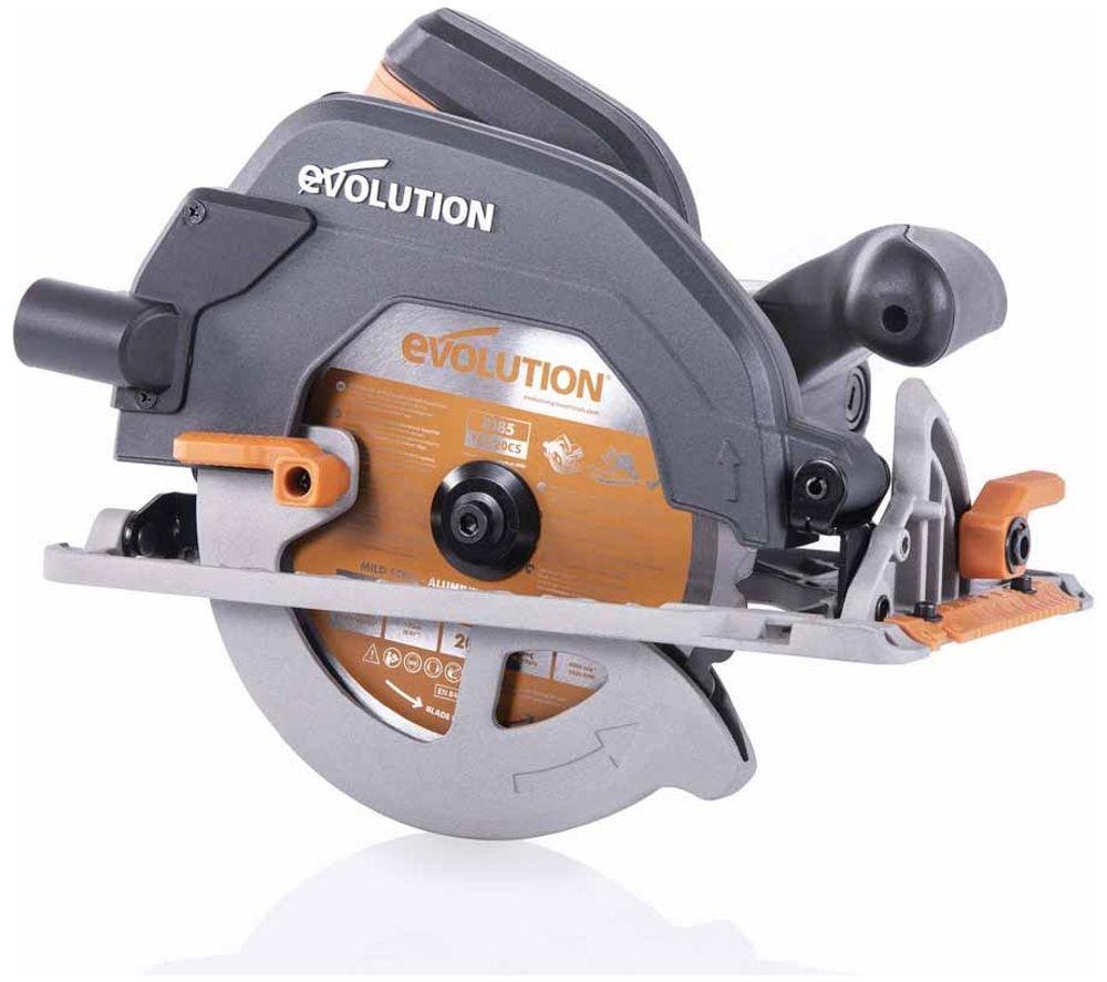 Evolution R185CCS 185 mm Circular Saw - Black