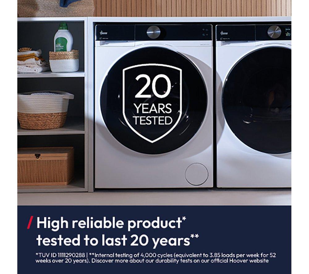 HOOVER Pro Wash Series 7 HBQD 410BL10U-80 WiFi-enabled 10 kg 1400 Spin Washing Machine - White image number 6 of 15