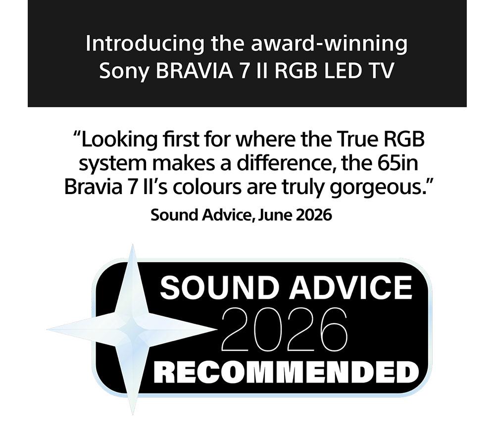 SONY BRAVIA 7 II 75" True RGB Mini LED 4K HDR Smart TV 2026 - 75XR75M2 image number 2 of 21