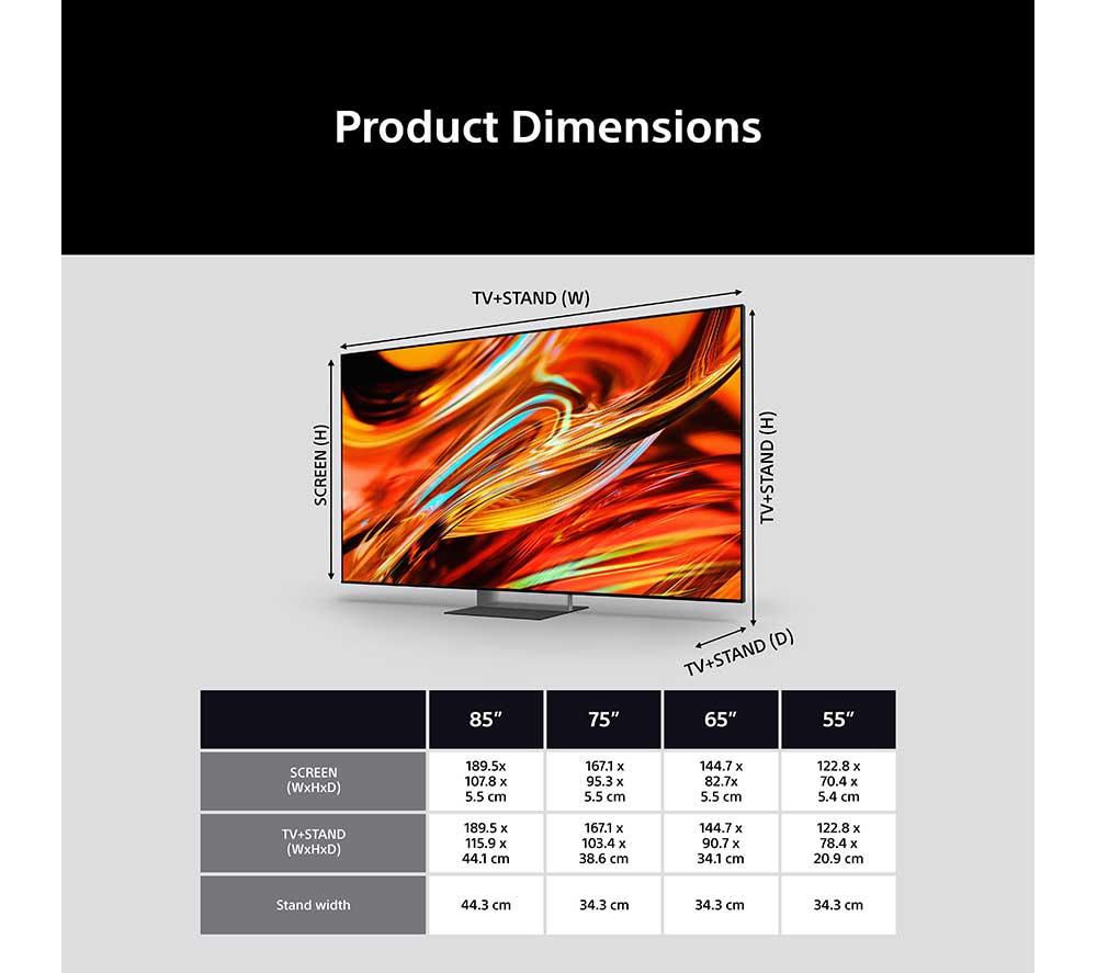 SONY BRAVIA 7 II 75" True RGB Mini LED 4K HDR Smart TV 2026 - 75XR75M2 image number 9 of 21