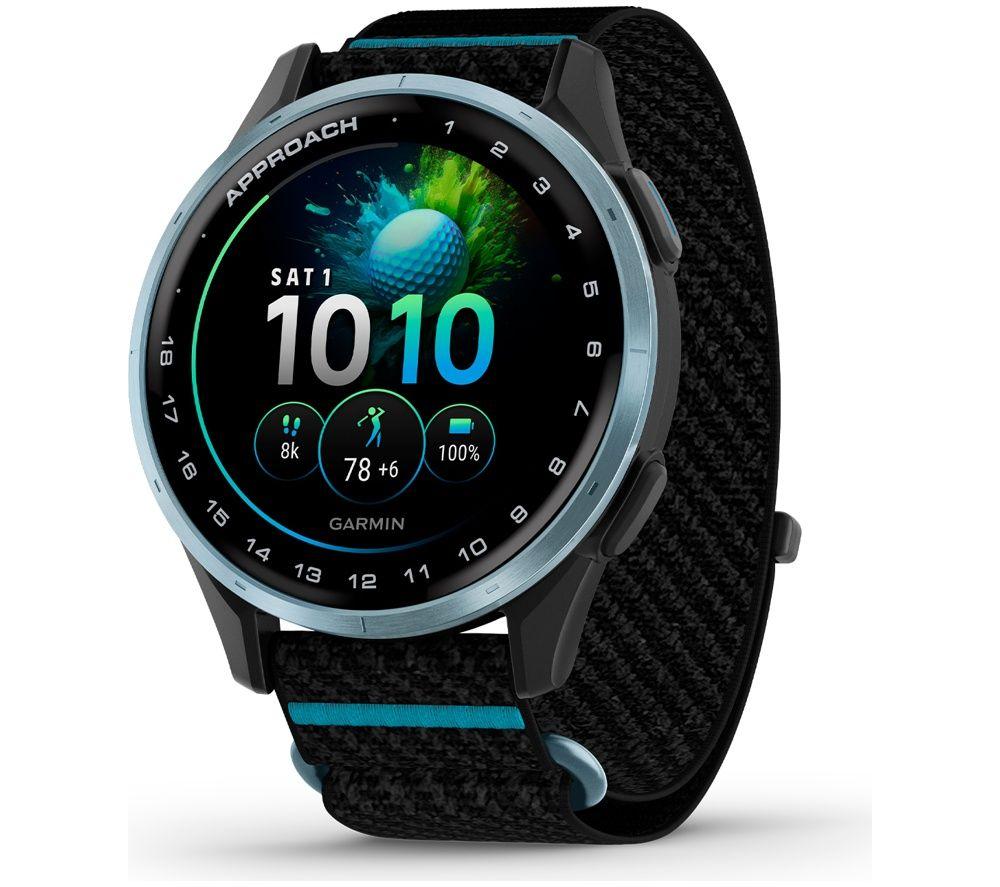 GARMIN Approach J1 Kids Golf Smart Watch - Cloud Blue Aluminium with Black Fabric Band