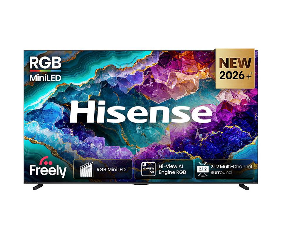 HISENSE UR8S 100" RGB Mini LED 4K 180Hz Smart AI TV with Freely - 100UR8STUK