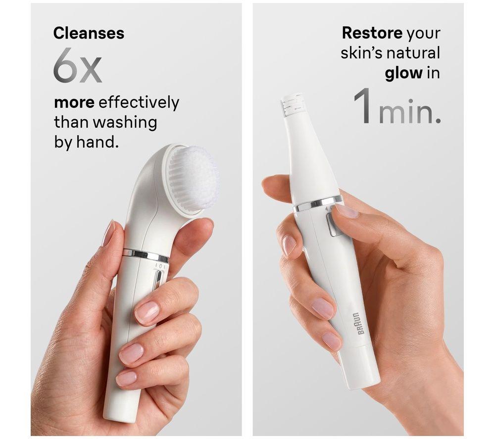 BRAUN BRN SE810 Wet & Dry Face Epilator - White image number 5 of 5