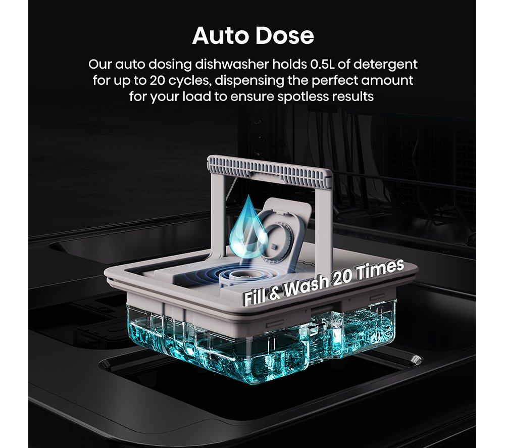 HISENSE Hi9 HS693A90ADBX Full-size WiFi-enabled Dishwasher - Black Inox image number 7 of 20