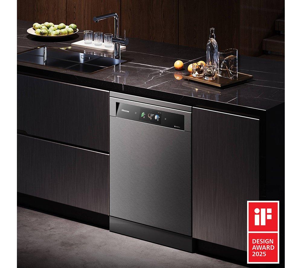 HISENSE Hi9 HS693A90ADBX Full-size WiFi-enabled Dishwasher - Black Inox image number 18 of 20