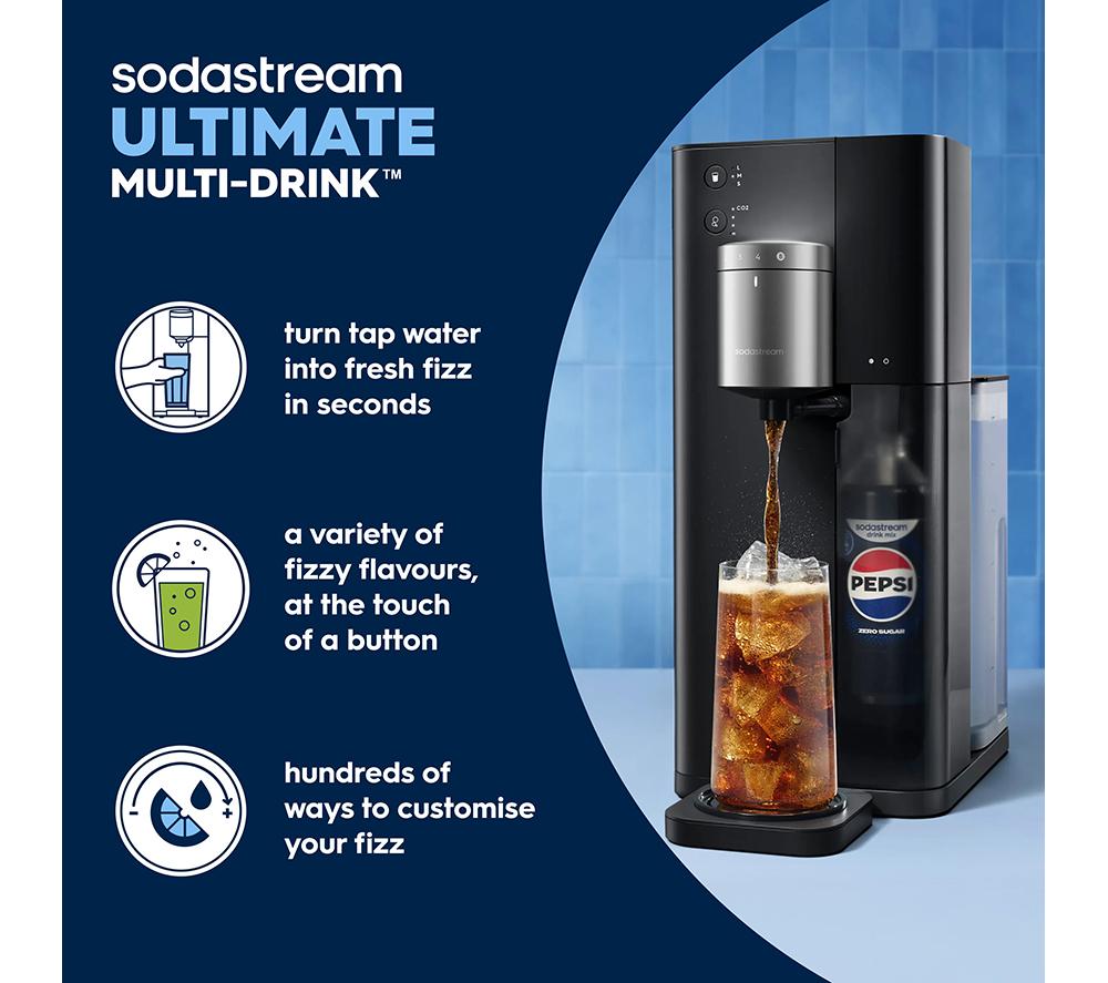 SODASTREAM Ultimate Multi-drink Maker - Black & Silver image number 2 of 8