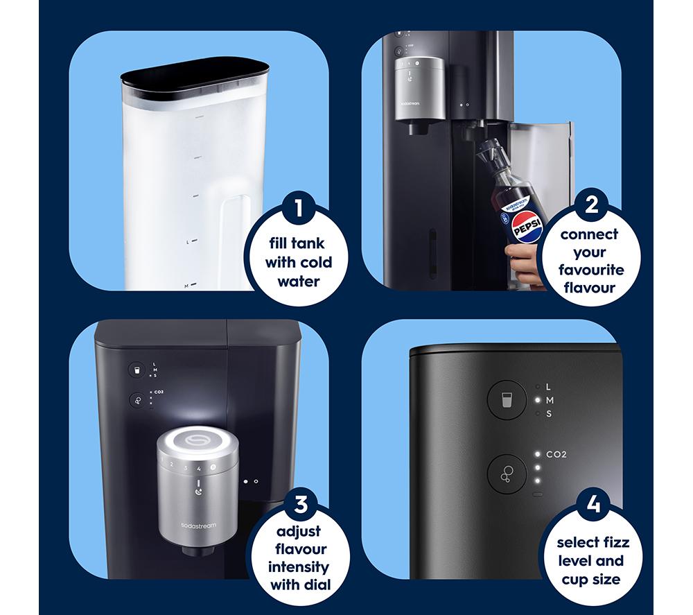 SODASTREAM Ultimate Multi-drink Maker - Black & Silver image number 3 of 8