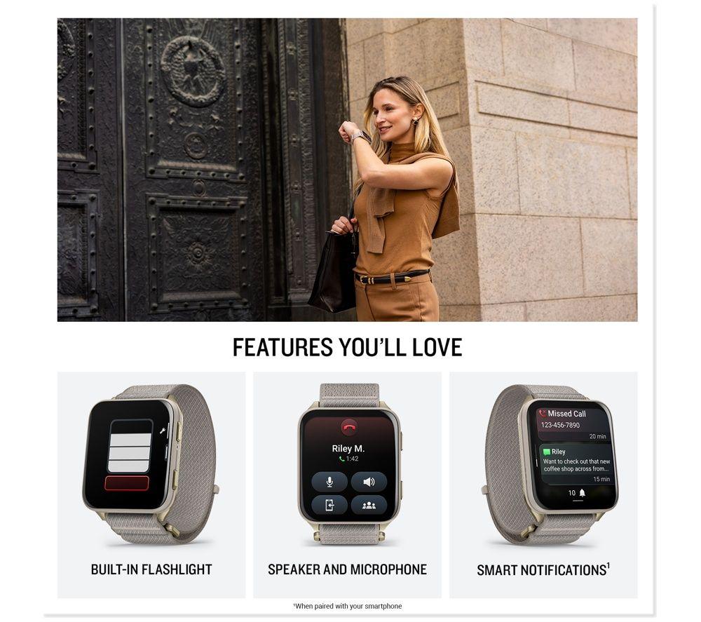 GARMIN Venu X1 - French Grey & Soft Gold image number 6 of 8