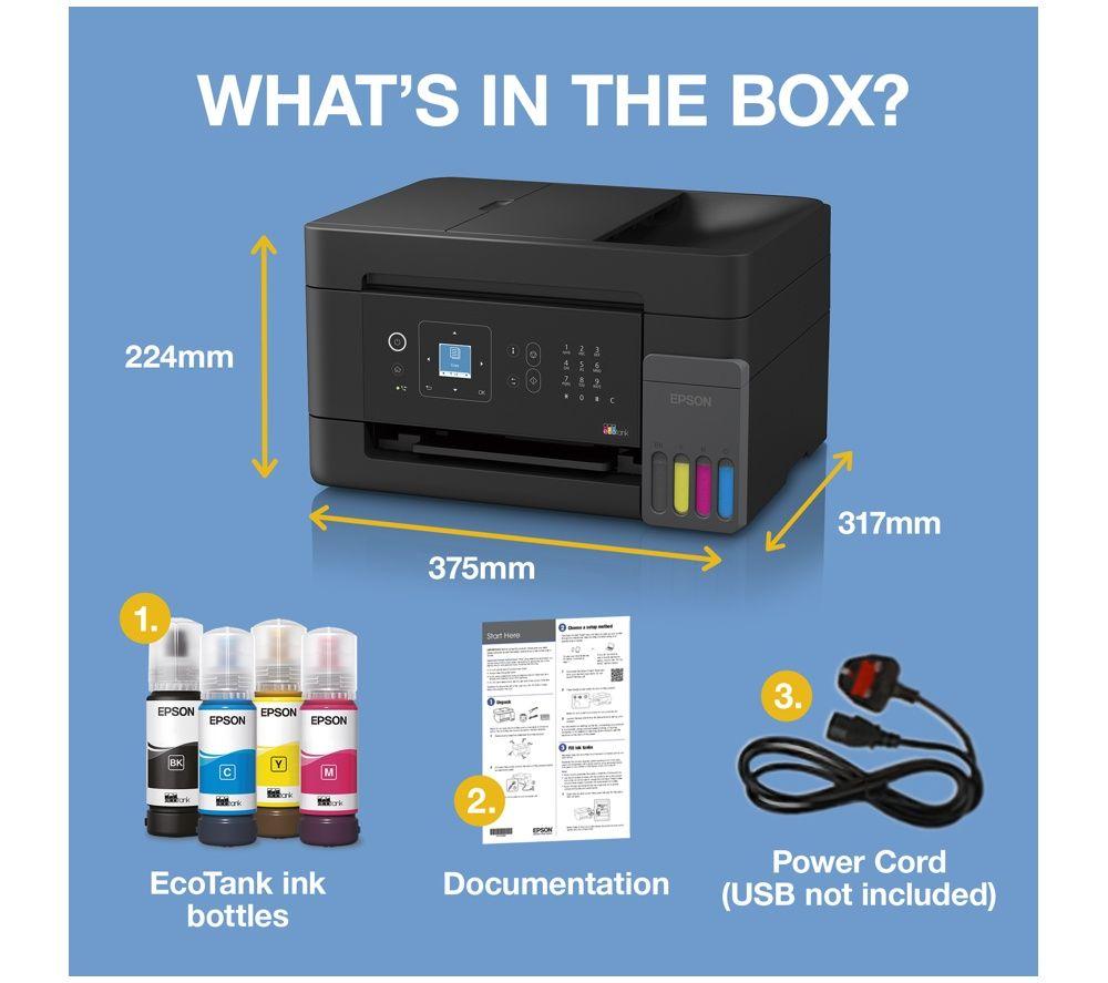 EPSON EcoTank ET-4900 All-in-One Wireless Inkjet Printer image number 6 of 7