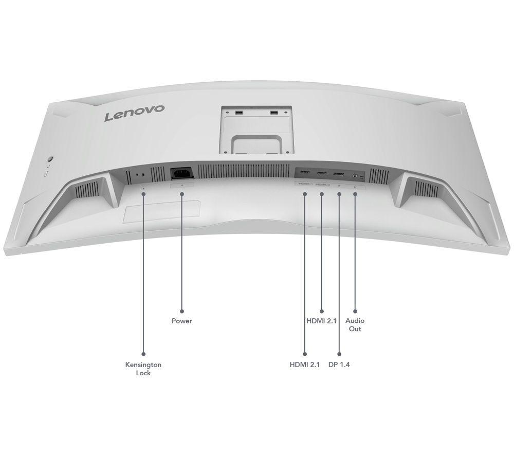 LENOVO L34W-4C Ultra-Wide Quad HD 34&rdquo; Curved VA Monitor - Grey image number 10 of 10
