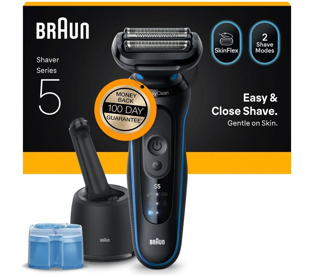 BRAUN Series 5 52-B7200cc Wet & Dry Shaver with SmartCare Centre - Blue