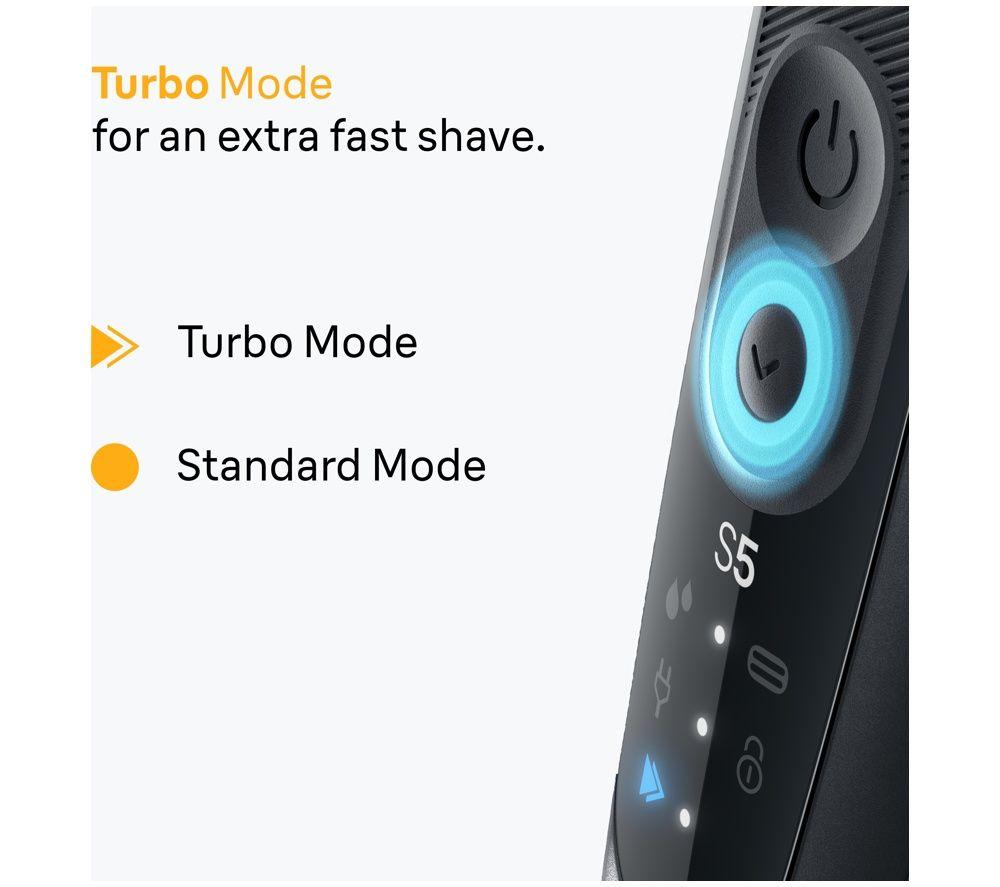 BRAUN Series 5 52-B7200cc Wet & Dry Shaver with SmartCare Centre - Blue image number 5 of 5