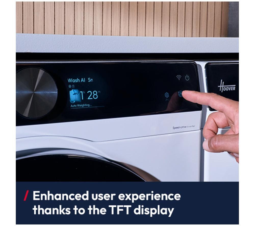 HOOVER Pro Wash Series 7 HBQD 410BL10JU-80 WiFi-enabled 10 kg 1400 Spin Washing Machine - Matte Black image number 12 of 13