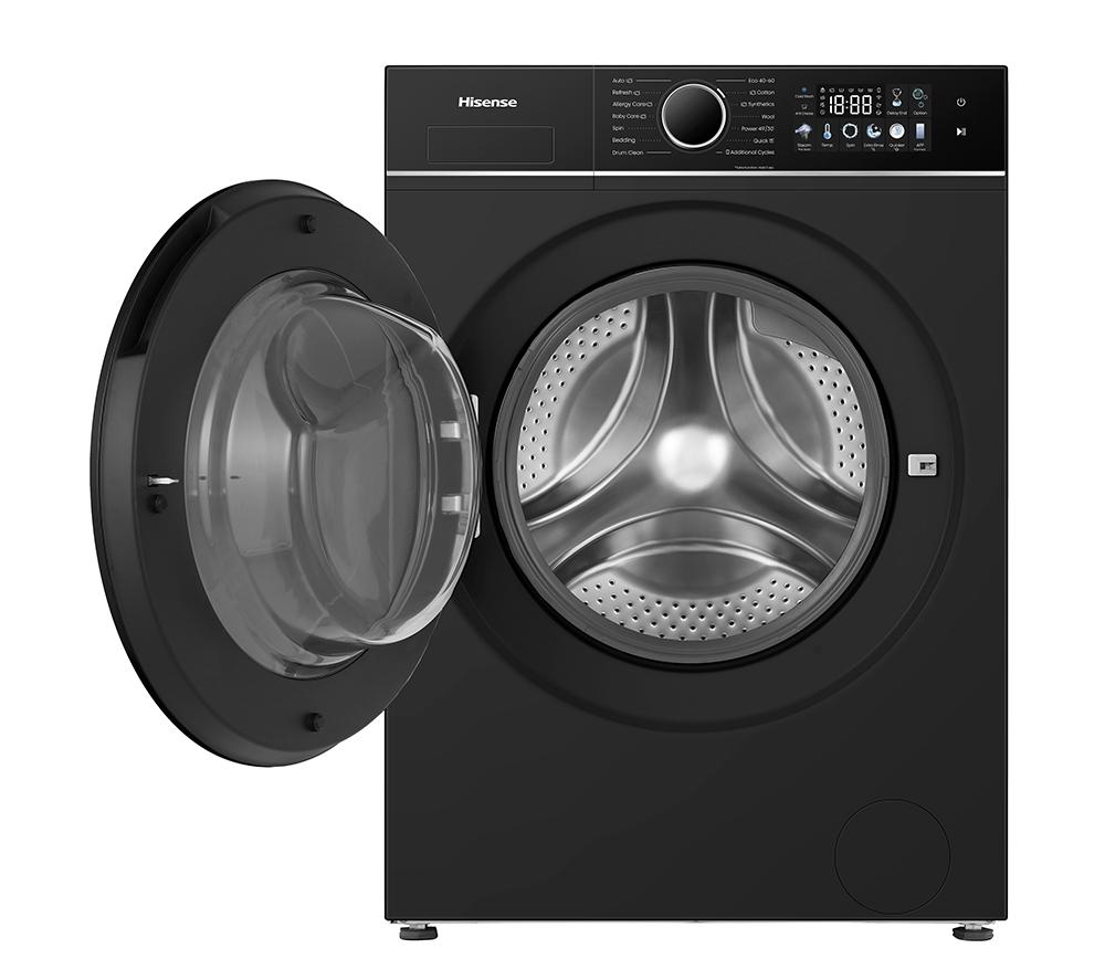 HISENSE KitchenFit 3i Series WF3I9043BBFS2 WiFi-enabled 9 kg 1400 Spin Washing Machine - Black image number 2 of 31