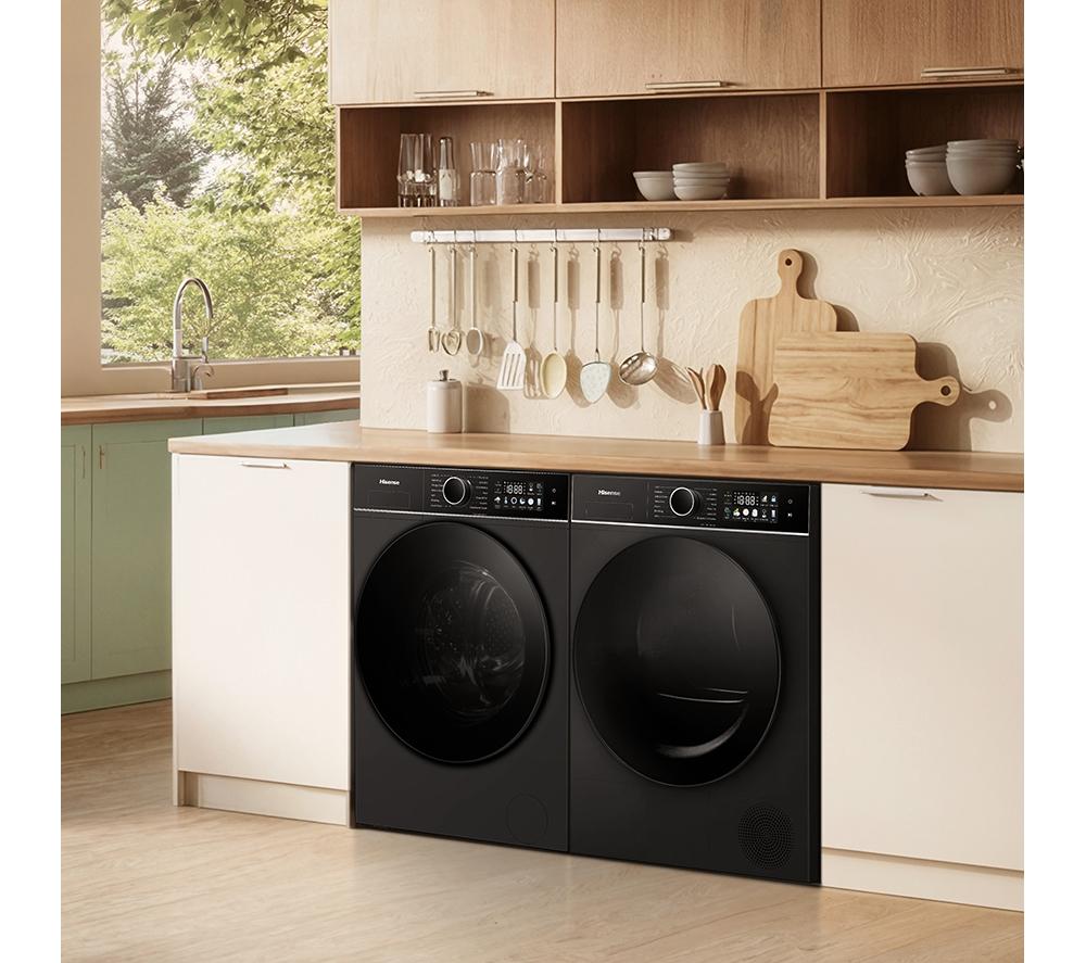 HISENSE KitchenFit 3i Series WF3I9043BBFS2 WiFi-enabled 9 kg 1400 Spin Washing Machine - Black image number 29 of 31