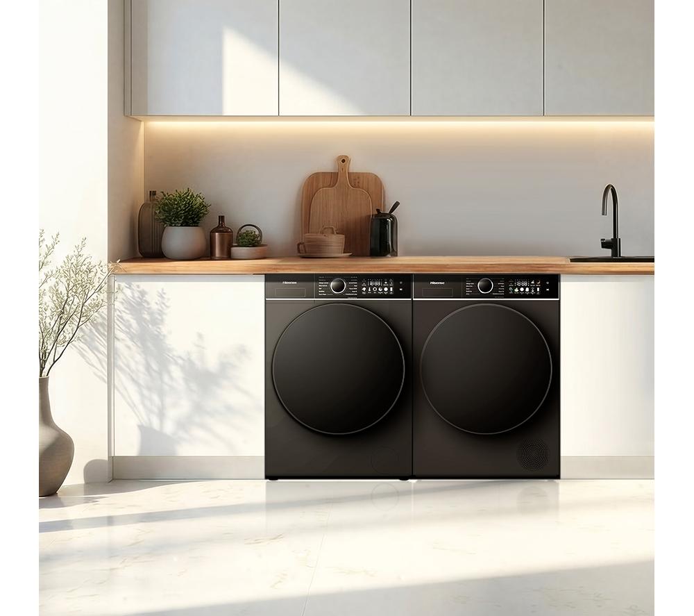 HISENSE KitchenFit 3i Series WF3I9043BBFS2 WiFi-enabled 9 kg 1400 Spin Washing Machine - Black image number 30 of 31
