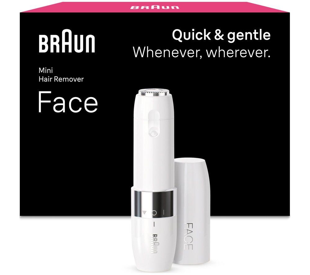 BRAUN FS1000 Mini Face Hair Remover - White image number 3 of 5
