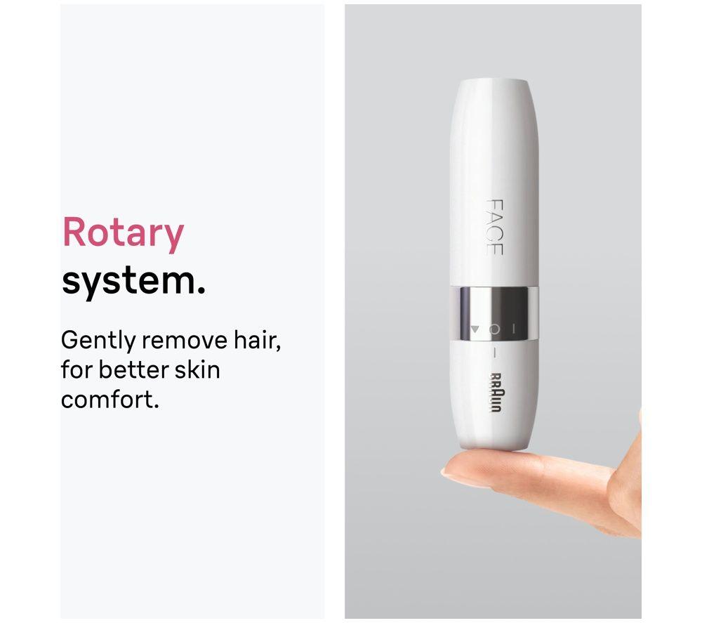 BRAUN FS1000 Mini Face Hair Remover - White image number 5 of 5