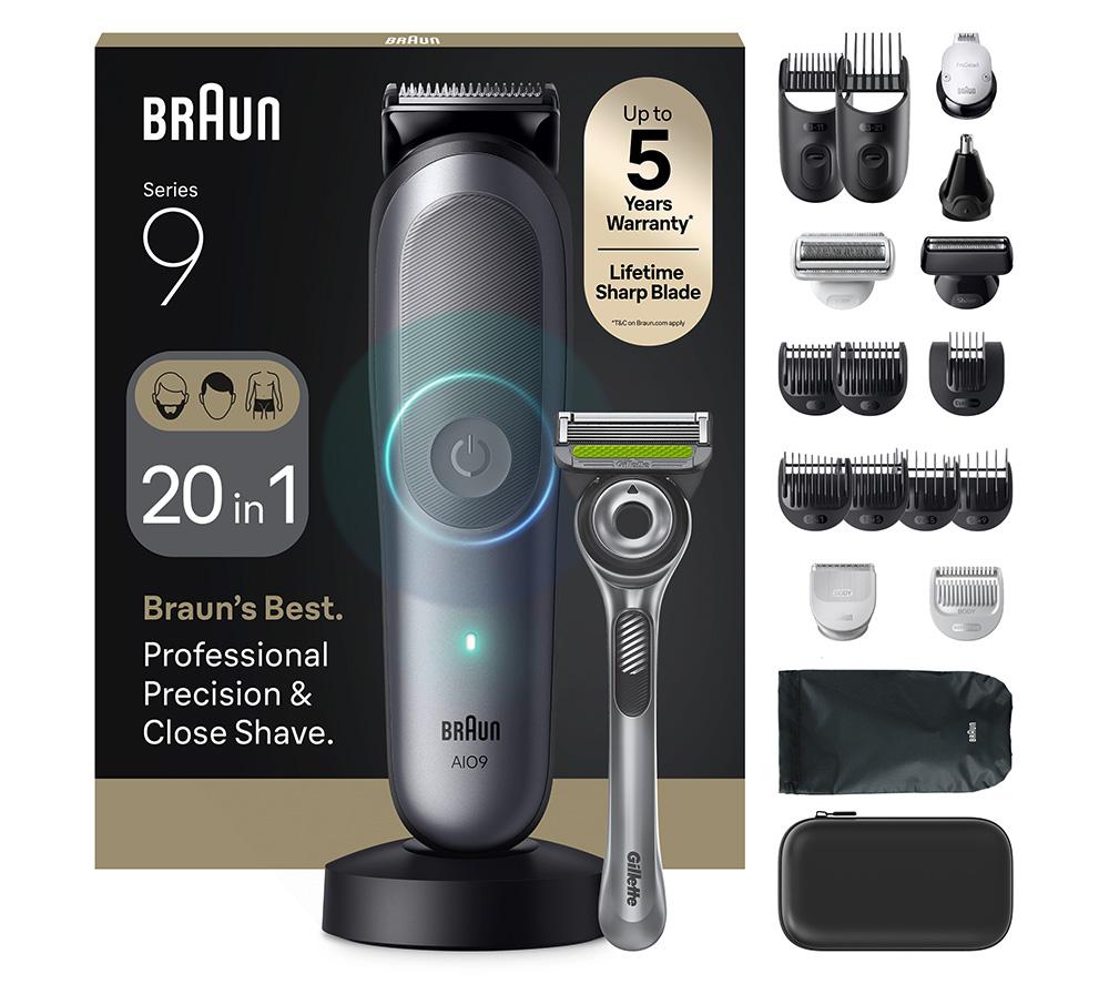 BRAUN All-in-One Series 9, AIO9560, 23in1 Grooming Kit - Grey