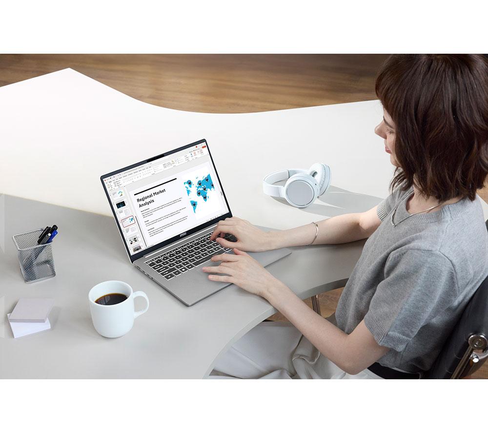 MSI Modern 15 F13MXG-1270UK 15.6" Laptop - Intel&reg; Core&trade; i5, 512 GB SSD, Grey image number 5 of 6