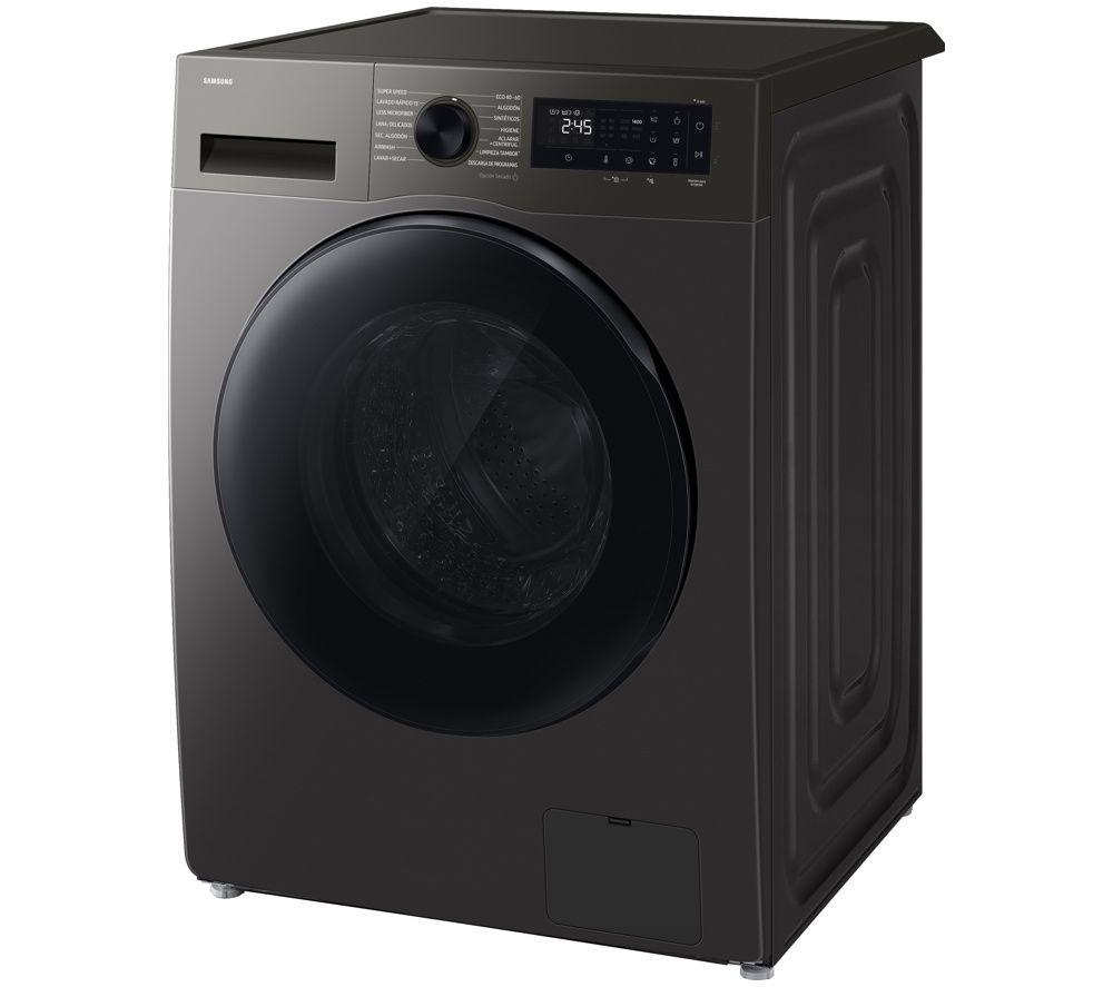 SAMSUNG Series 5 AI Energy Ecobubble WD90HG5U34BXEU WiFi-enabled 9 kg Washer Dryer - Stainless Steel image number 2 of 9