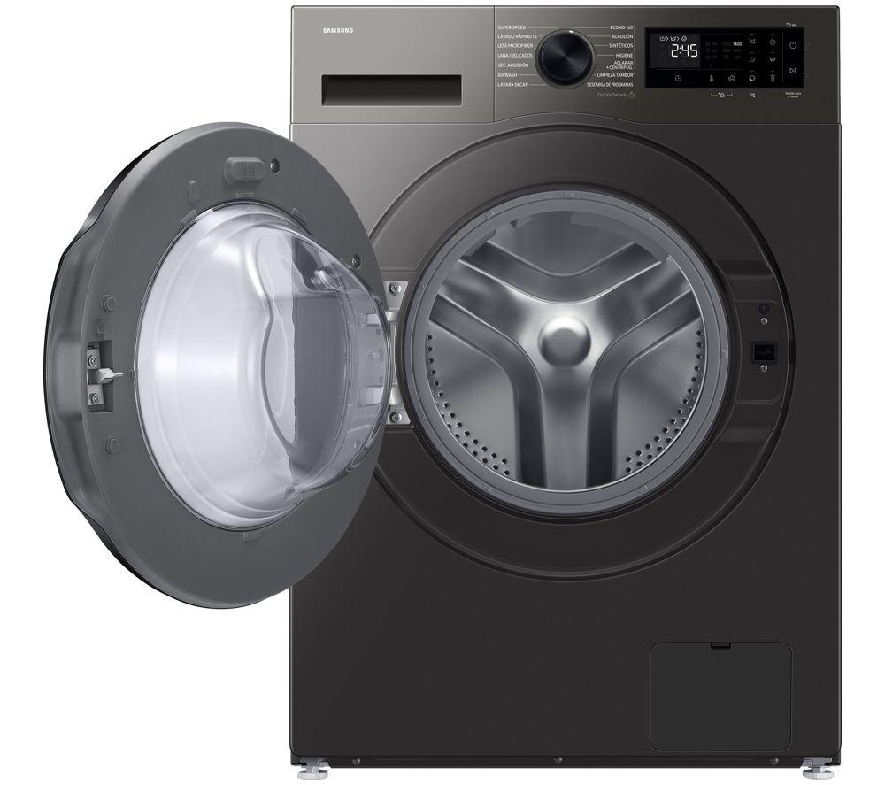 SAMSUNG Series 5 AI Energy Ecobubble WD90HG5U34BXEU WiFi-enabled 9 kg Washer Dryer - Stainless Steel image number 3 of 9