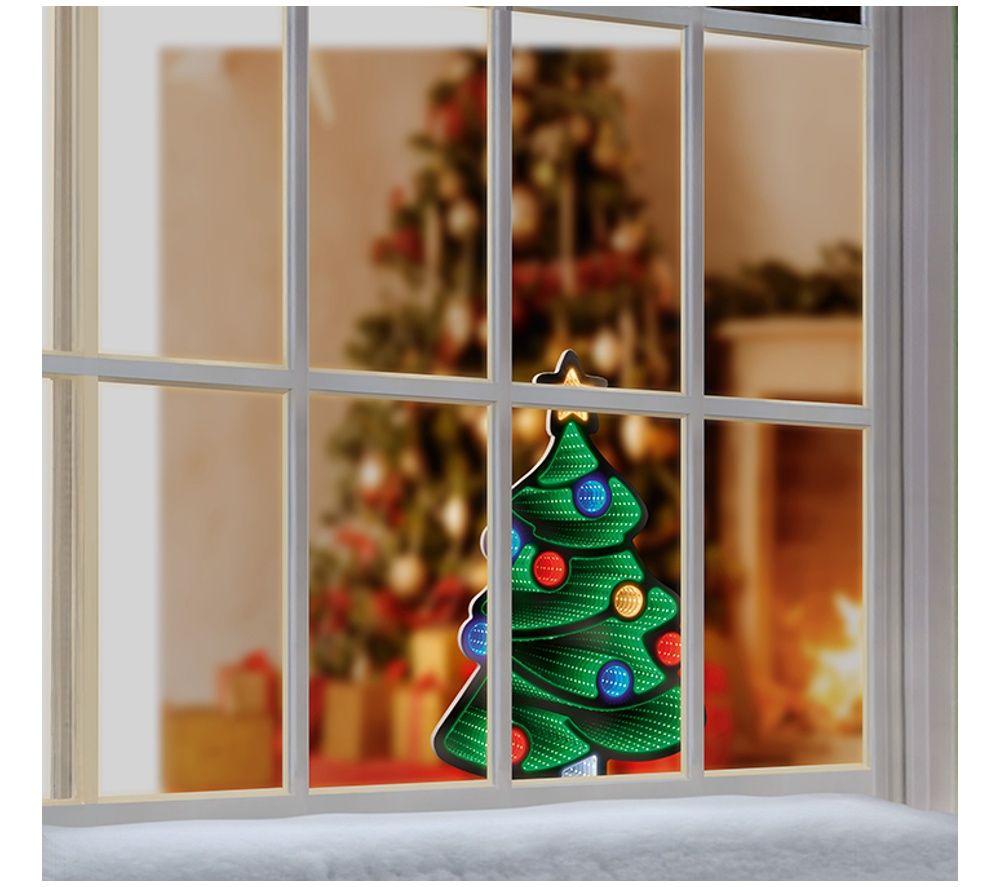 PREMIER Christmas Tree Infinity Mirror with Multicolour LEDs - 40 cm image number 4 of 4