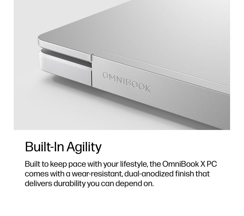 HP OmniBook X NGAI 17.3" Laptop - Intel&reg; Core&trade; Ultra 5, 512 GB SSD, Silver image number 11 of 23