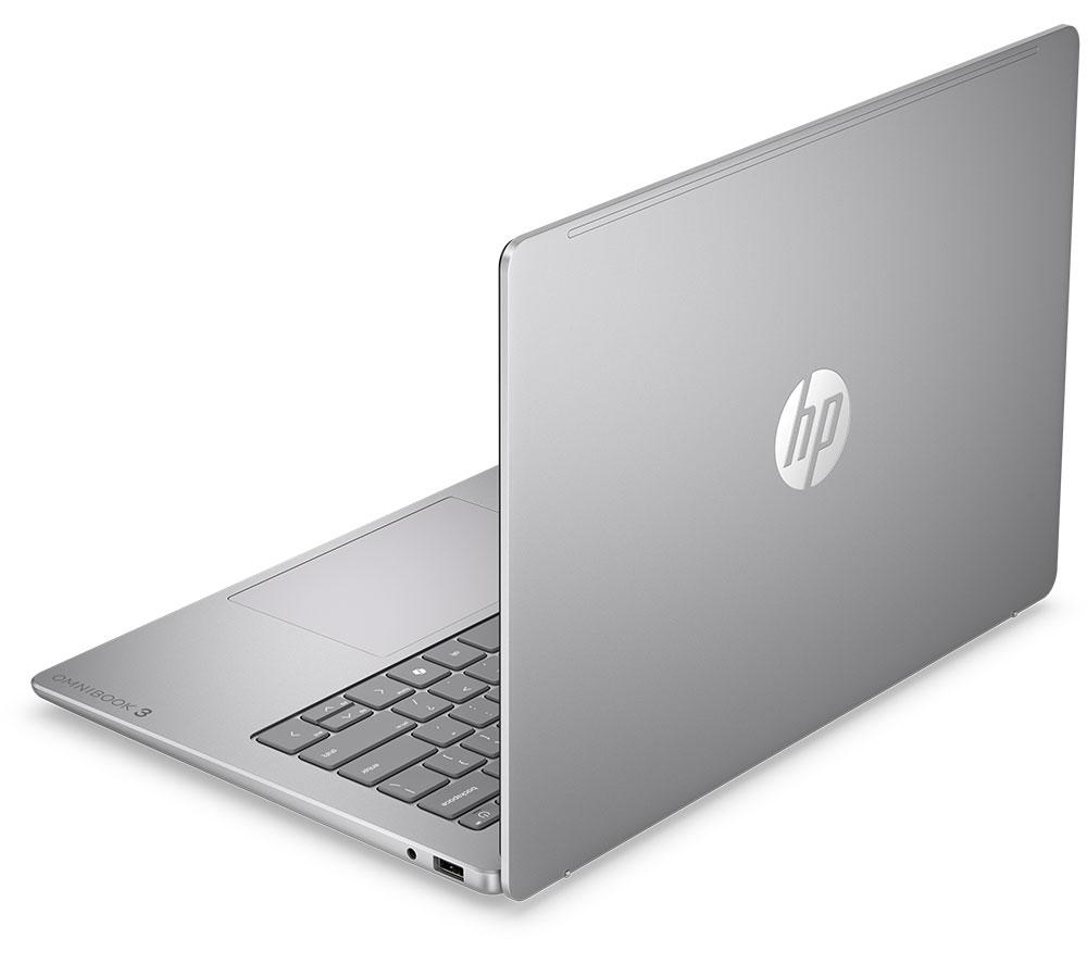 HP OmniBook 3 NGAI 14" Laptop - Snapdragon X, 256 GB SSD, Silver image number 19 of 19
