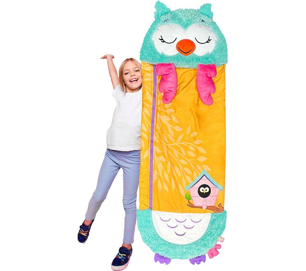 HAPPY NAPPERS Owl 2-in-1 Plush Toy & Sleeping Bag - Medium image number 3 of 6