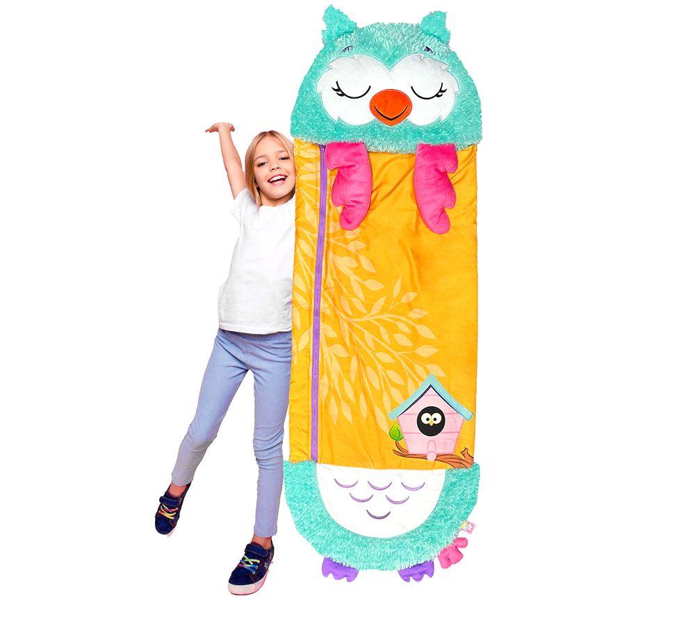 HAPPY NAPPERS Owl 2-in-1 Plush Toy & Sleeping Bag - Large image number 3 of 6