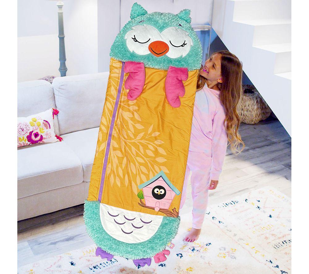 HAPPY NAPPERS Owl 2-in-1 Plush Toy & Sleeping Bag - Large image number 4 of 6