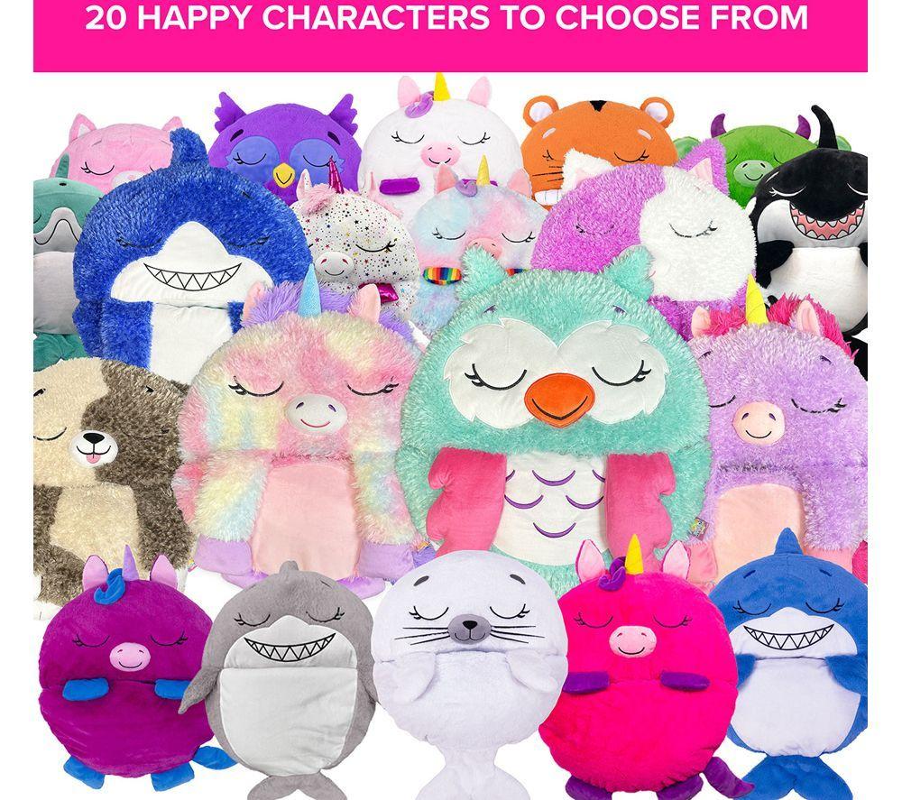 HAPPY NAPPERS Rainbow Unicorn 2-in-1 Plush Toy & Sleeping Bag &ndash; Medium image number 3 of 6